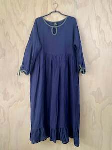 Juna S S 22 23: Juna Kaylee Dress / Ink Linen