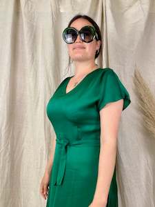 Vesta V Greta Dress - Emerald