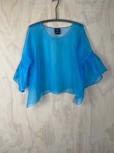 Tops Summer 22 23: Juna Rufrill Top - Aqua Organza