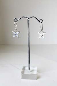 Michele Johnson Jewellry: Frangipani Hook Earrings | Silver