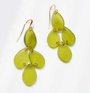 100 Under: Hagen & Co Earrings - Paris Army Green