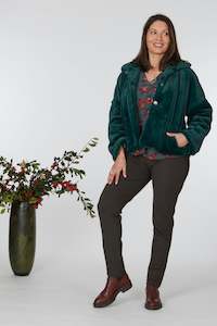 Vesta Winter 24: Vesta Fur Jacket - Jade Lined