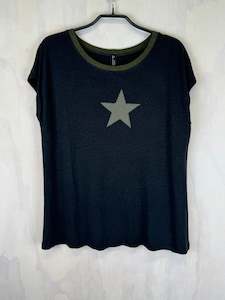 Pluto Alice T -  Charcoal Bamboo Star
