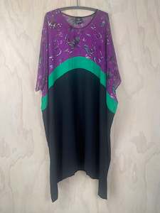 Juna Silk T Dress | Purple