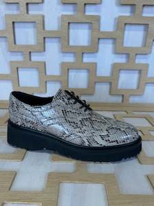 Winter Boots Bags 24: Minx  | Cobra Beige Lace Up