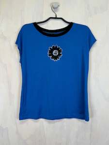 Pluto Alice T | Turquoise Merino Daisy