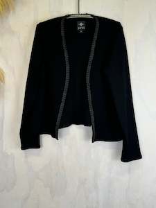 Juna Audrey Cardi | Black Merino