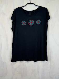 Pluto Alice T |  Black Bamboo Triple Flower