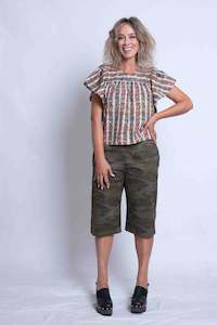 Sheryl May: Sheryl May Frill Top | Floral Vine