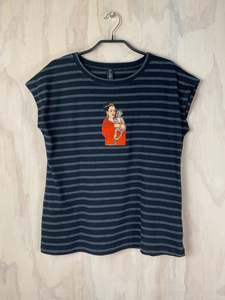Pluto Alice T - Charcoal Stripe Frida