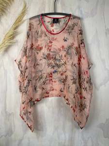 Juna Silk T| Butterfly Blush