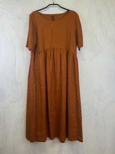 Pluto Tula Dress | Russet Linen