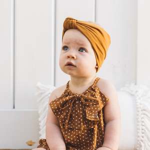 Fawne Drawstring Top - Toffee/Cream Spot