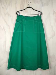 Vesta Jean Skirt - Emerald Lucky Last Size med