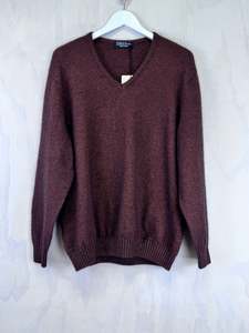 Classic V Neck Jumper | Possum/Merino/Silk | Rimu
