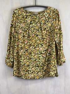 Vesta Pleat Top - Swirl