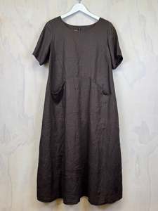 Linen: Pluto Annie Dress | Chocolate