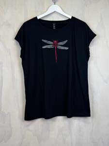 Tops 21: Pluto Alice Top | Black Merino Dragonfly