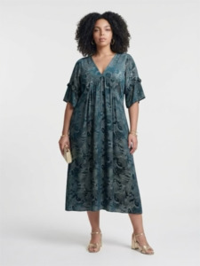Vesta: Vesta  Ruffle Virginia Dress - Liquorice