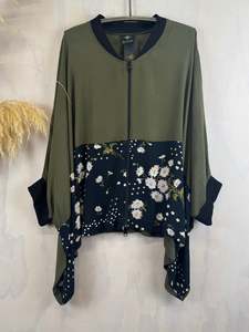 Juna Drape Bomber | Olive Daisy