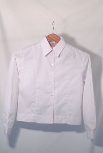 School - parent logon: White 2-Piece Blouse L/S