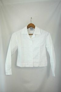 School - parent logon: White Cabilla Revere Blouse L/S