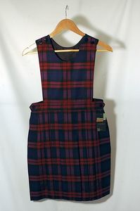 Maroon/Blue Tartan 3-pleat Tunic