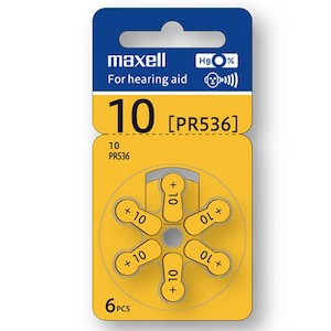 Maxell: maxell hearing aid batteries za10 6 pack