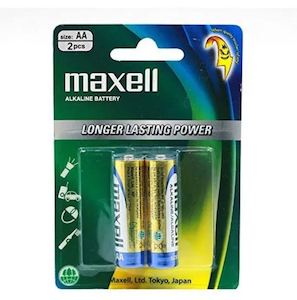 Maxell AA Alkaline Batteries 2 Pack LR6GD-2B