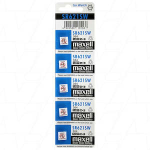 Maxell: Maxell Silver Oxide Sr621Sw Watch Battery Button Cell 5 Pack