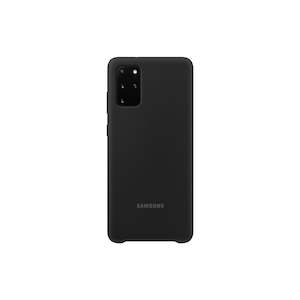 Samsung Galaxy S20 Plus S20 6 7: Samsung Galaxy S20 Plus / S20+ 6.7" 5G Silicone Cover - Black EF-PG985TBEGWW 8806090226151