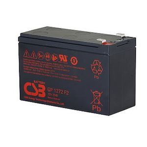 CSB 12v 7.2Ah 25W General Purpose Security Battery for Alarm Systems; Up to 5 ye