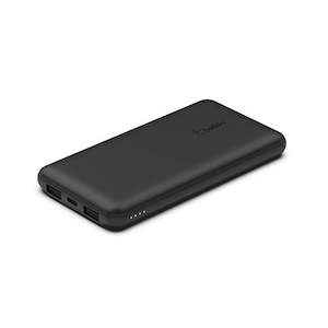 Powerbanks: Belkin Powerbank 10k mAh 3Port USB A to C Cable Black
