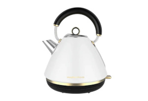 Morphy Richards Ascend Soft Gold Traditional Pyramid Kettle - White