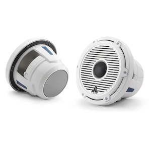 School: Jl Audio M6-880X-C-Gwgw 8.8" Marine Coaxial Speakers Gloss White Black Mesh