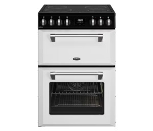 Highest: Belling 60cm Freestanding Oven with 4 Zone Induction Cooktop - White BMR60DOIND