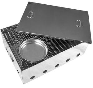 Kiwi Sizzler Two Tray Small Stainless Steel Smoker KS8993
