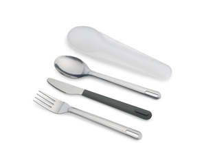 Joseph Joseph Duo Stainless-steel Cutlery Set (Grey)