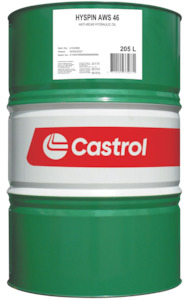 Oil Lube: CASTROL HYSPIN AWS 46 (208LTR) 4102060