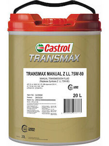 CASTROL TRANSMAX MANUAL Z LL 75W-80 (20LTR) 3429956