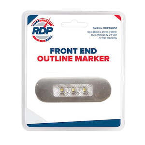 RED DOG WHITE REAR END MARKER RDP86WM