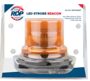 Rdp: RED DOG AMBER STROBE BEACON FIXED MOUNT RDP128AMF
