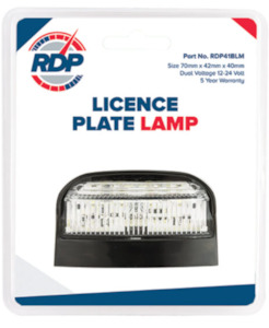 Rdp: RED DOG LED LICENCE PLATE LAMP RDP41BLM