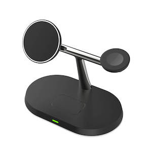 Chargers Power Accessories: Mobie 3-in-1 Magsafe Wireless Fast Charger with LED Indicator