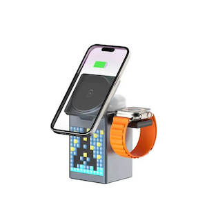 Mobie 6-in-1 Customizable Pixel LED Display Magnetic Wireless Charger