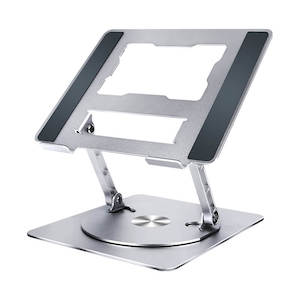 Mount Holders: SAIJI Aluminum Alloy 360° Rotating Tablets & Laptops Stand D092