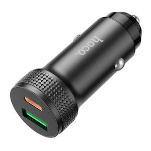 hoco. 38W Dual-Port Fast Car Charger with Aluminum Housing Z49B