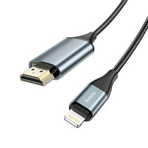 Connection Cables: hoco. Lightning to HDMI Cable for Phone to TV (2M) UA15