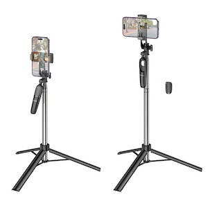 Tripods: hoco Premium Selfie Stick with Bluetooth Remote & Tripod Stand for Smartphones K19