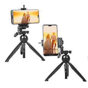Tripods: Yunteng Selfie Stick Camera Tripod with Microphone Clamp & Phone Holder VCT-2280